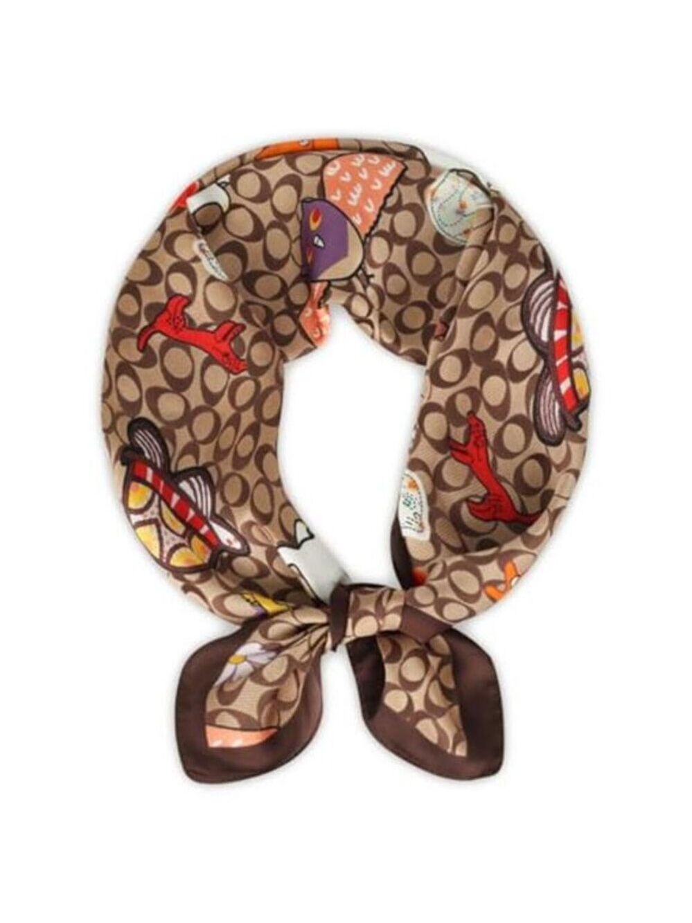 Fashion Silky Feel Satin Head Scarf for Women Brown Hair Bandana Hair Scarf Wrap